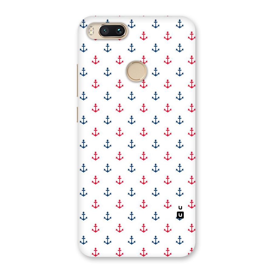 Minimal Anchor Pattern Back Case for Mi A1
