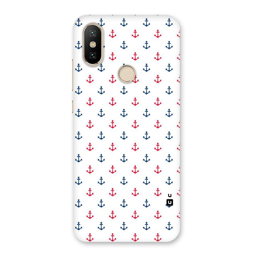 Minimal Anchor Pattern Back Case for Mi A2