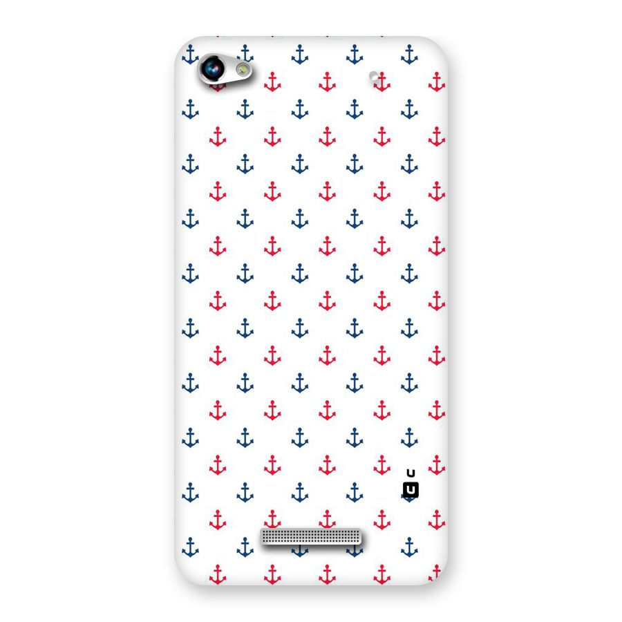 Minimal Anchor Pattern Back Case for Micromax Hue 2