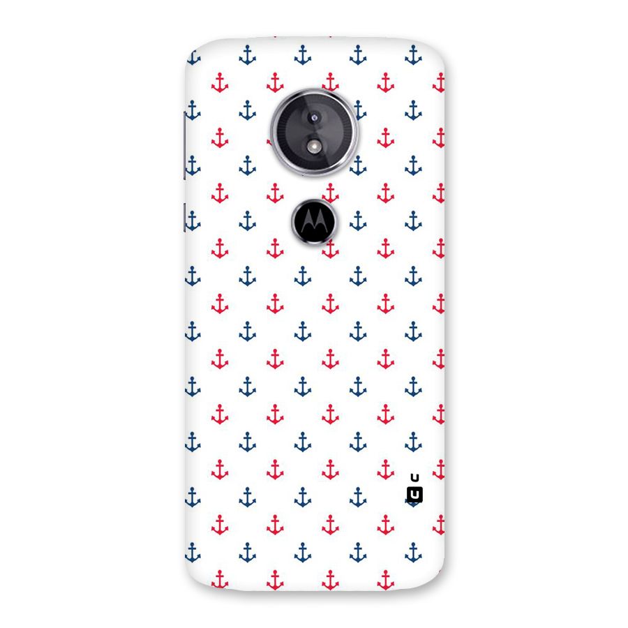 Minimal Anchor Pattern Back Case for Moto E5