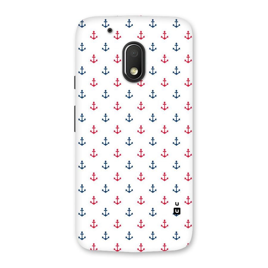 Minimal Anchor Pattern Back Case for Moto G4 Play