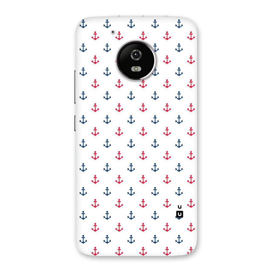 Minimal Anchor Pattern Back Case for Moto G5