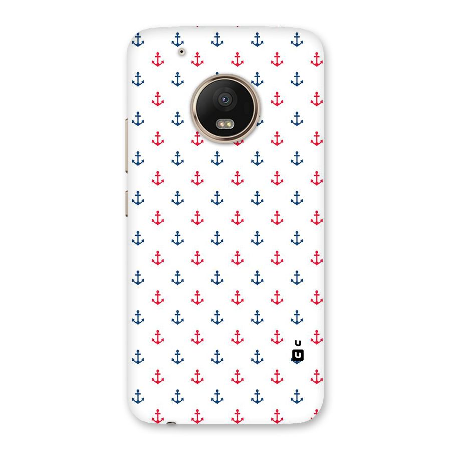Minimal Anchor Pattern Back Case for Moto G5 Plus