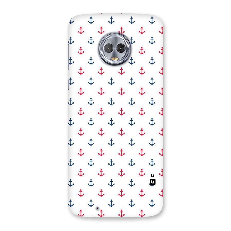 Minimal Anchor Pattern Back Case for Moto G6