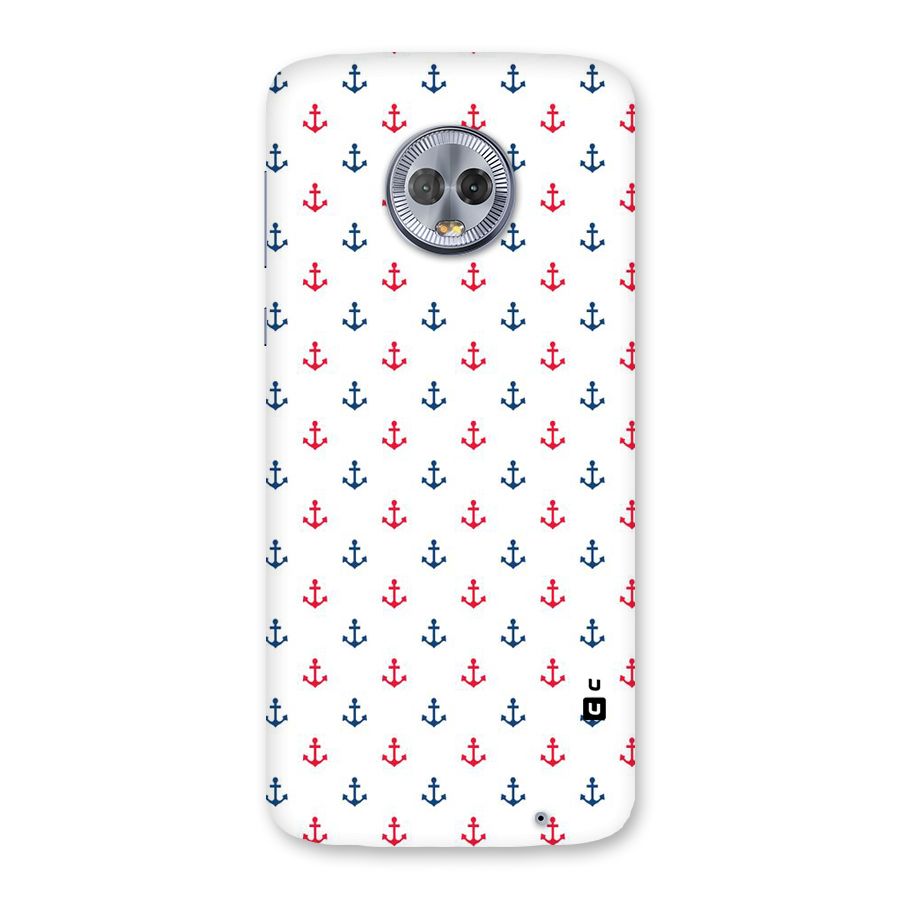 Minimal Anchor Pattern Back Case for Moto G6 Plus