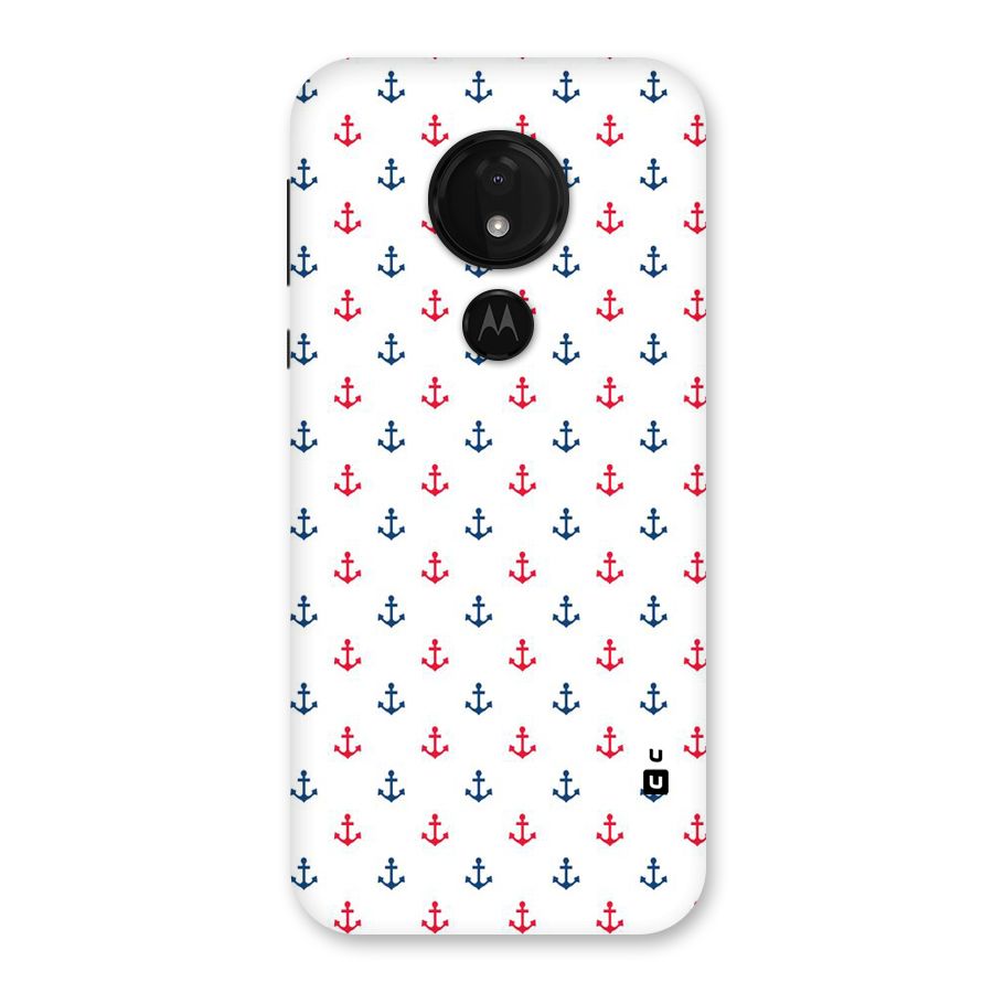 Minimal Anchor Pattern Back Case for Moto G7 Power