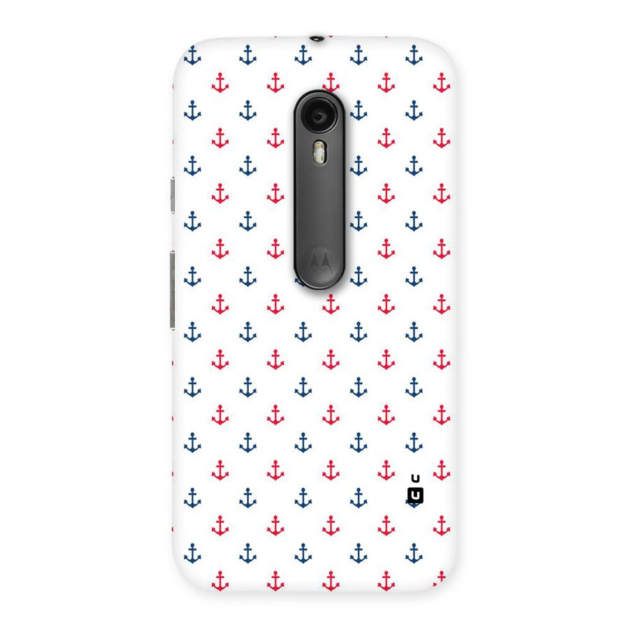 Minimal Anchor Pattern Back Case for Moto G Turbo