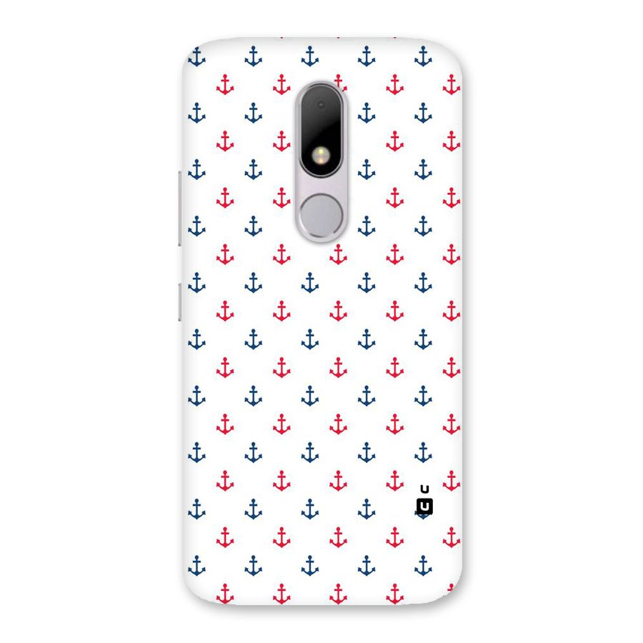 Minimal Anchor Pattern Back Case for Moto M