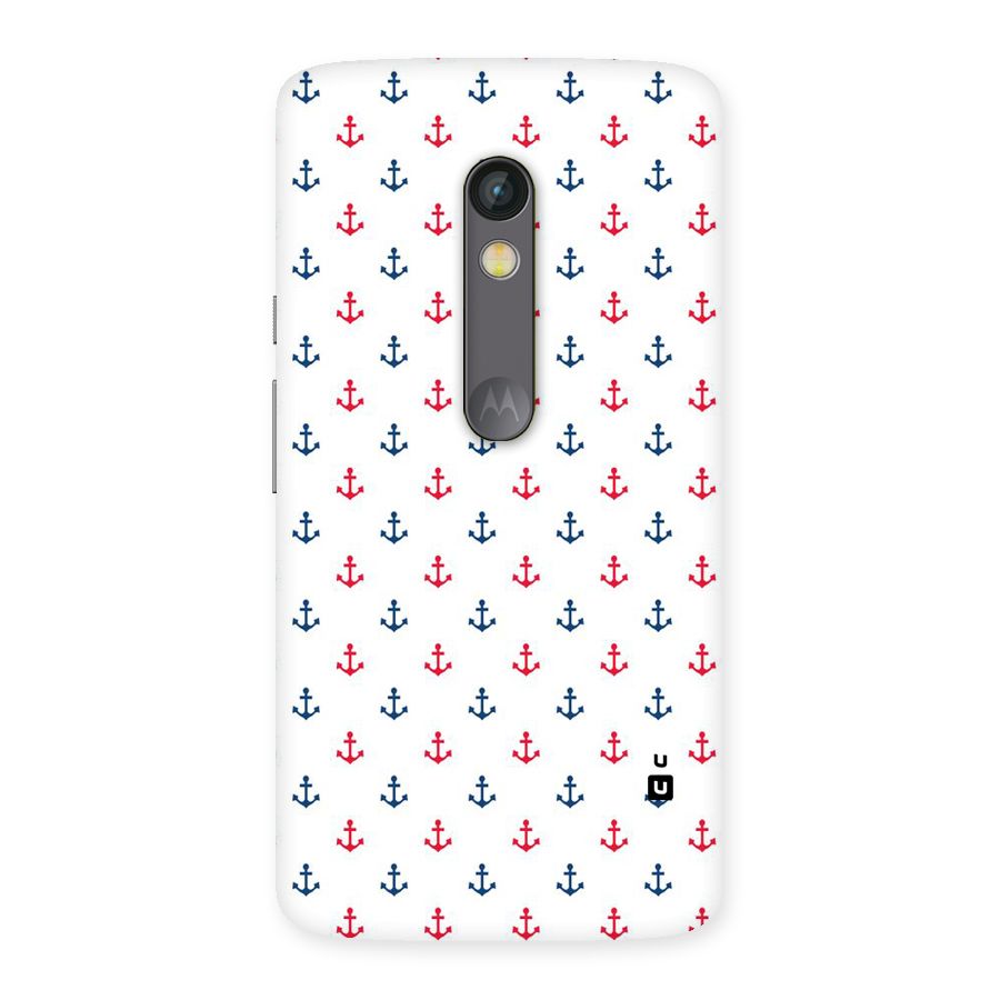 Minimal Anchor Pattern Back Case for Moto X Play