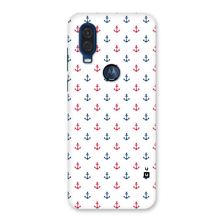 Minimal Anchor Pattern Back Case for Motorola One Vision
