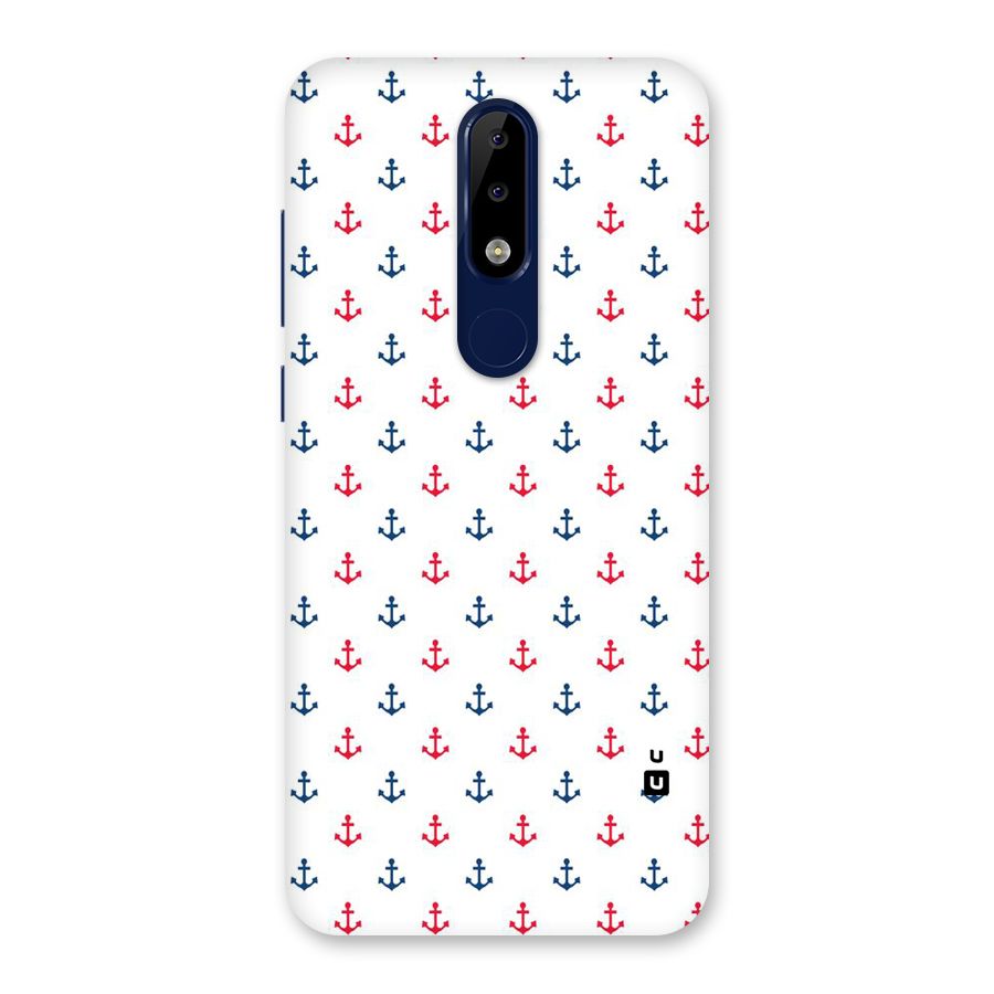 Minimal Anchor Pattern Back Case for Nokia 5.1 Plus