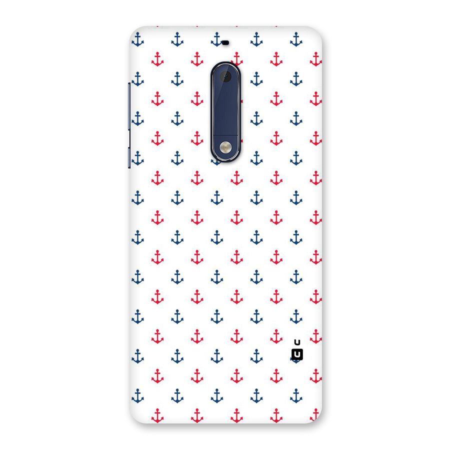 Minimal Anchor Pattern Back Case for Nokia 5