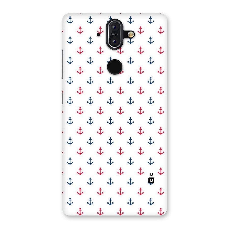 Minimal Anchor Pattern Back Case for Nokia 8 Sirocco