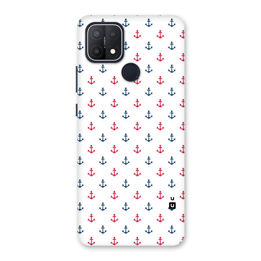 Minimal Anchor Pattern Back Case for Oppo A15s