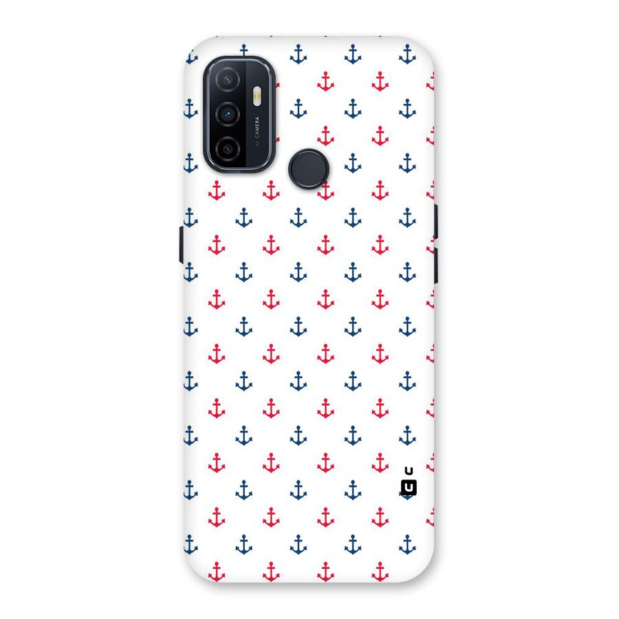Minimal Anchor Pattern Back Case for Oppo A32