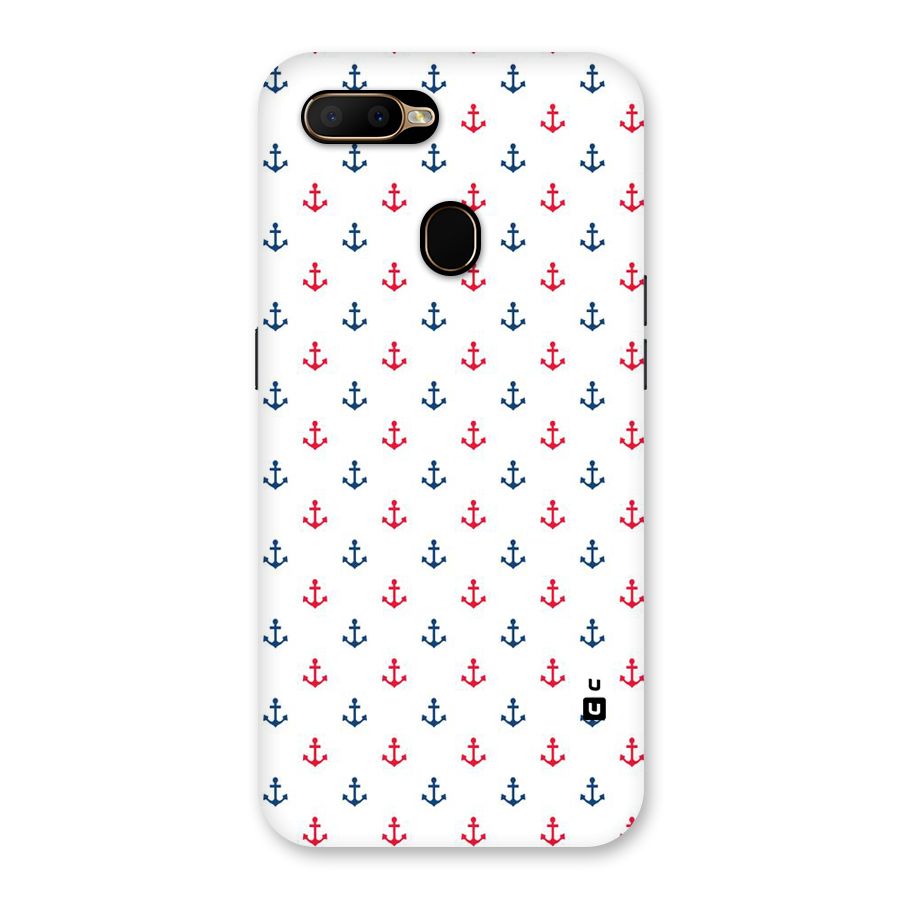 Minimal Anchor Pattern Back Case for Oppo A5s