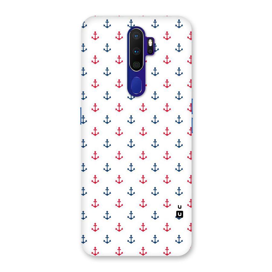 Minimal Anchor Pattern Back Case for Oppo A9 (2020)
