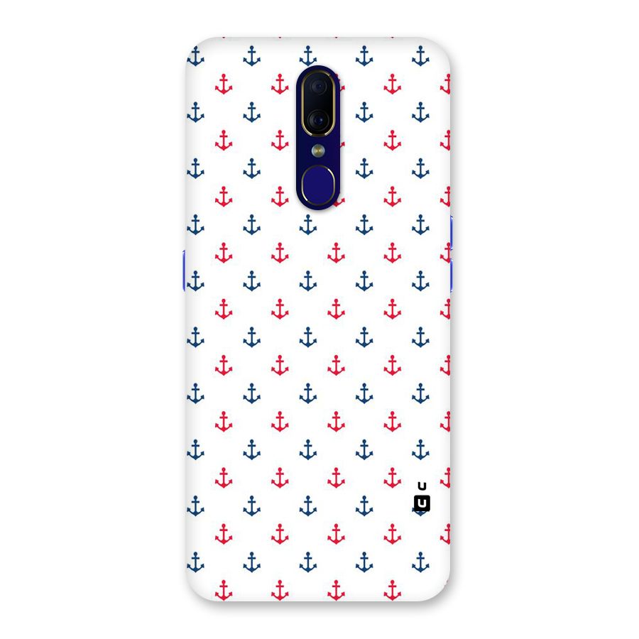 Minimal Anchor Pattern Back Case for Oppo F11