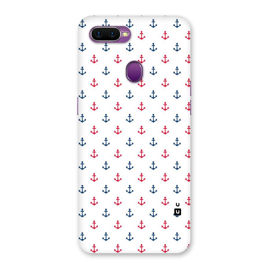 Minimal Anchor Pattern Back Case for Oppo F9
