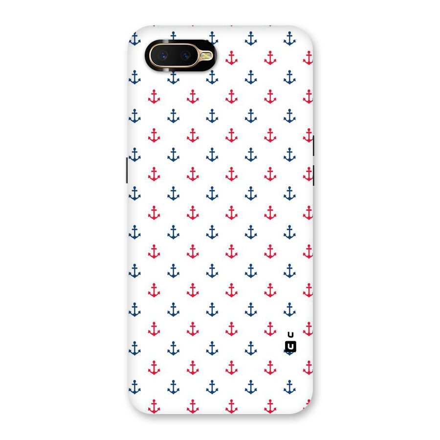 Minimal Anchor Pattern Back Case for Oppo K1