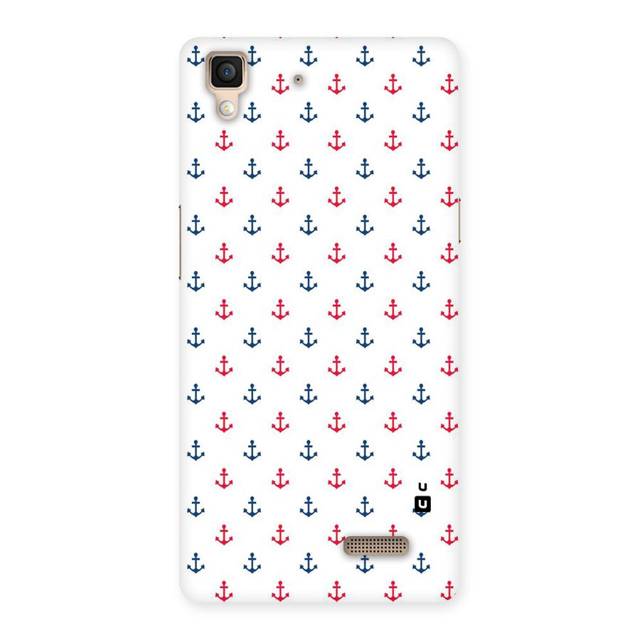 Minimal Anchor Pattern Back Case for Oppo R7
