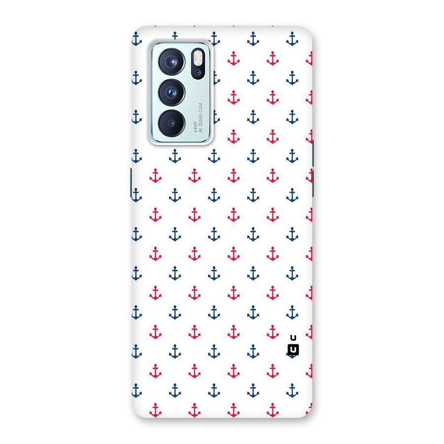 Minimal Anchor Pattern Back Case for Oppo Reno6 Pro 5G