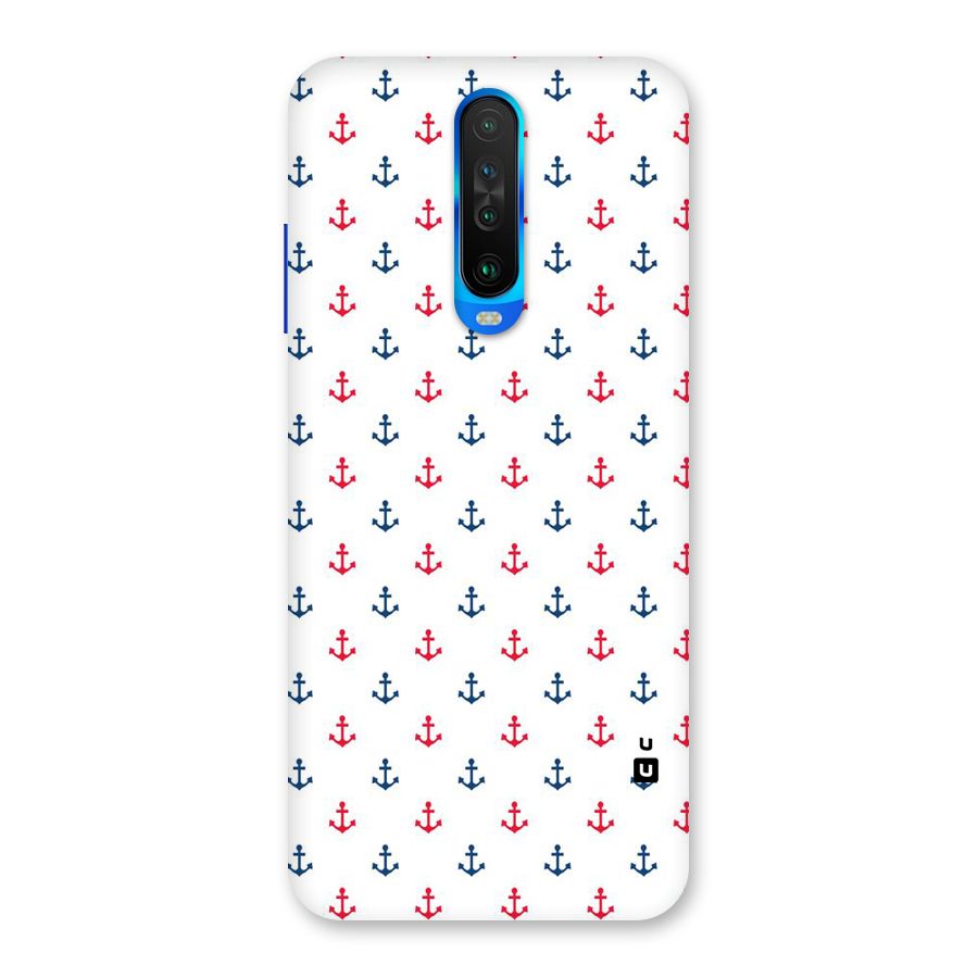 Minimal Anchor Pattern Back Case for Poco X2