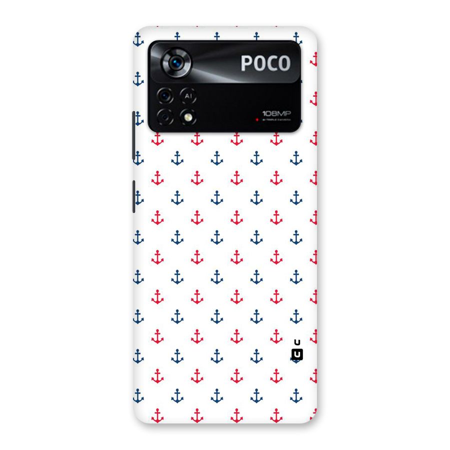 Minimal Anchor Pattern Back Case for Poco X4 Pro 5G