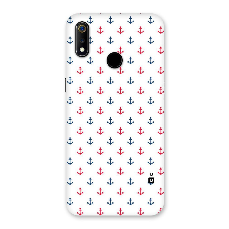 Minimal Anchor Pattern Back Case for Realme 3