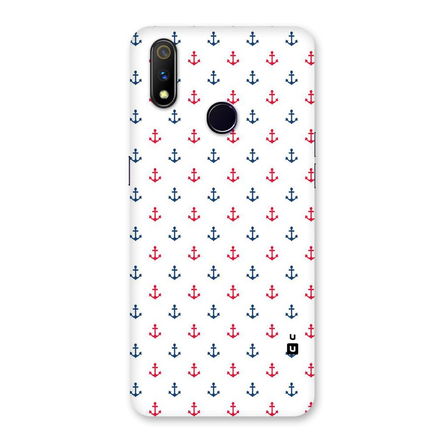 Minimal Anchor Pattern Back Case for Realme 3 Pro