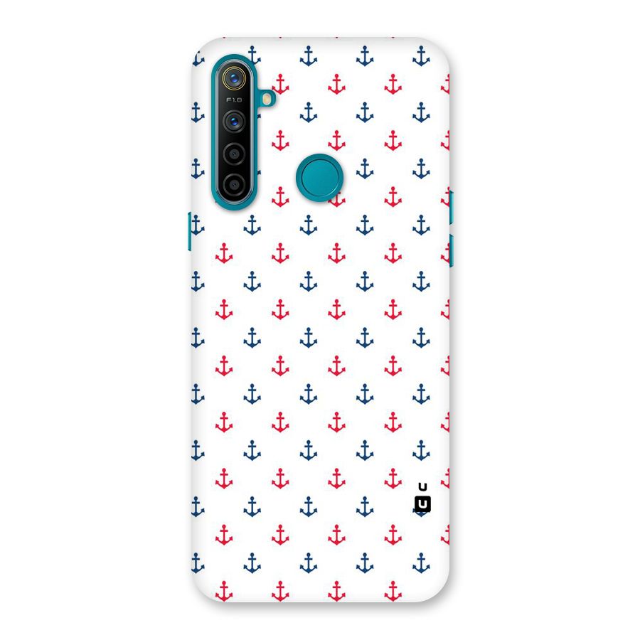 Minimal Anchor Pattern Back Case for Realme 5i