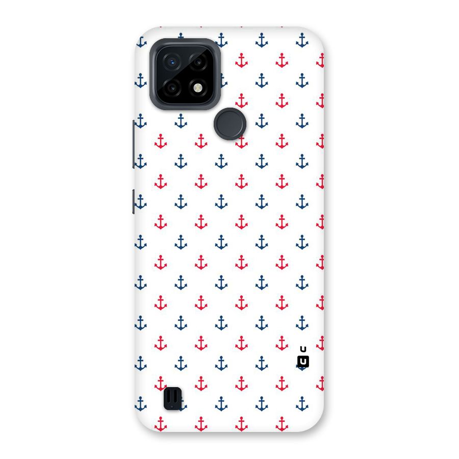 Minimal Anchor Pattern Back Case for Realme C21