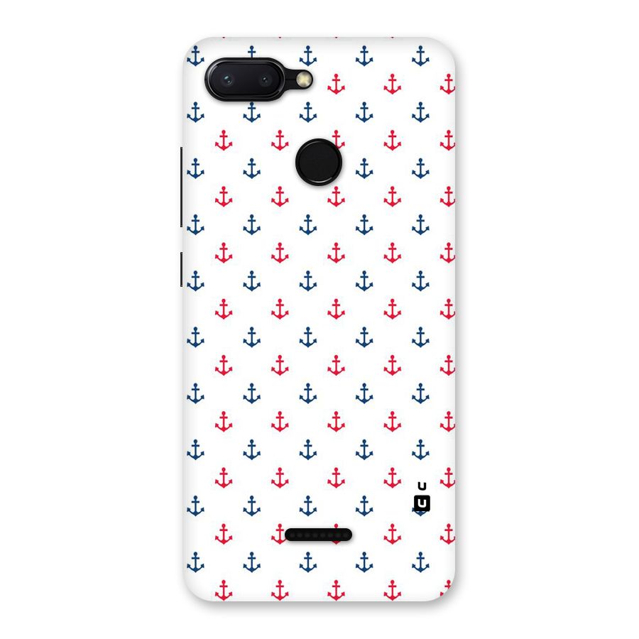 Minimal Anchor Pattern Back Case for Redmi 6