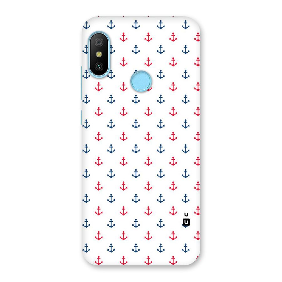 Minimal Anchor Pattern Back Case for Redmi 6 Pro