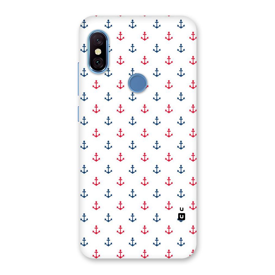 Minimal Anchor Pattern Back Case for Redmi Note 6 Pro