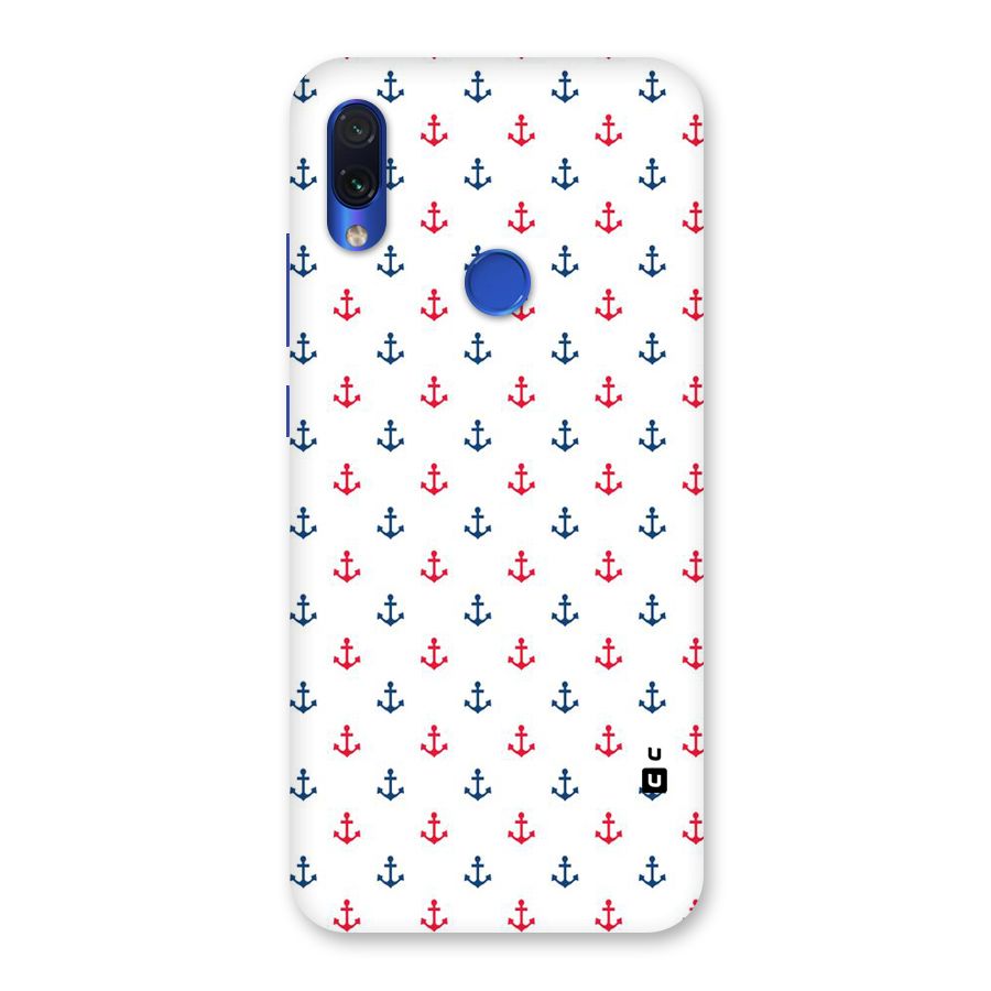 Minimal Anchor Pattern Back Case for Redmi Note 7