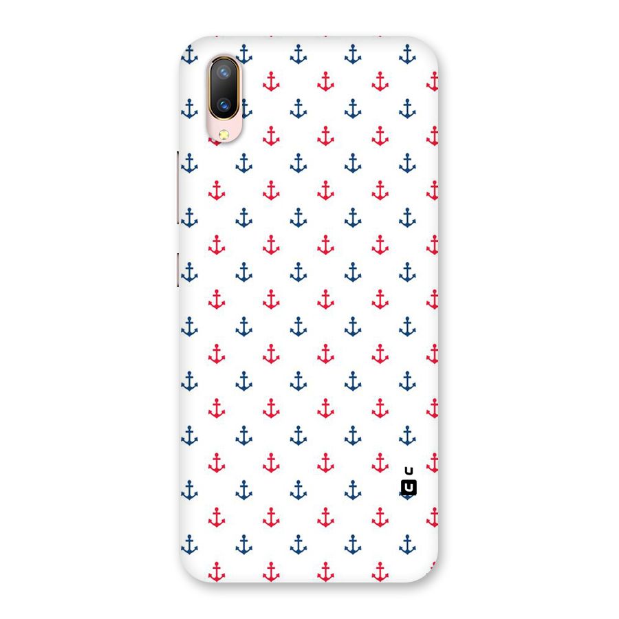 Minimal Anchor Pattern Back Case for Vivo V11 Pro