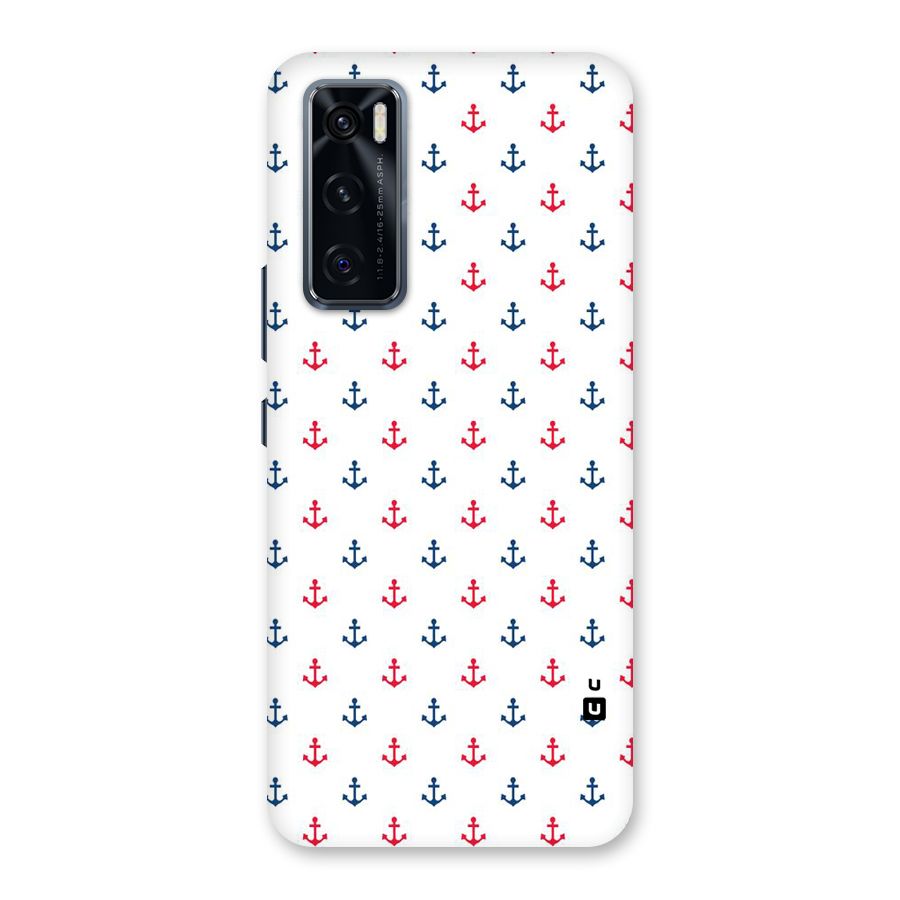 Minimal Anchor Pattern Back Case for Vivo V20 SE