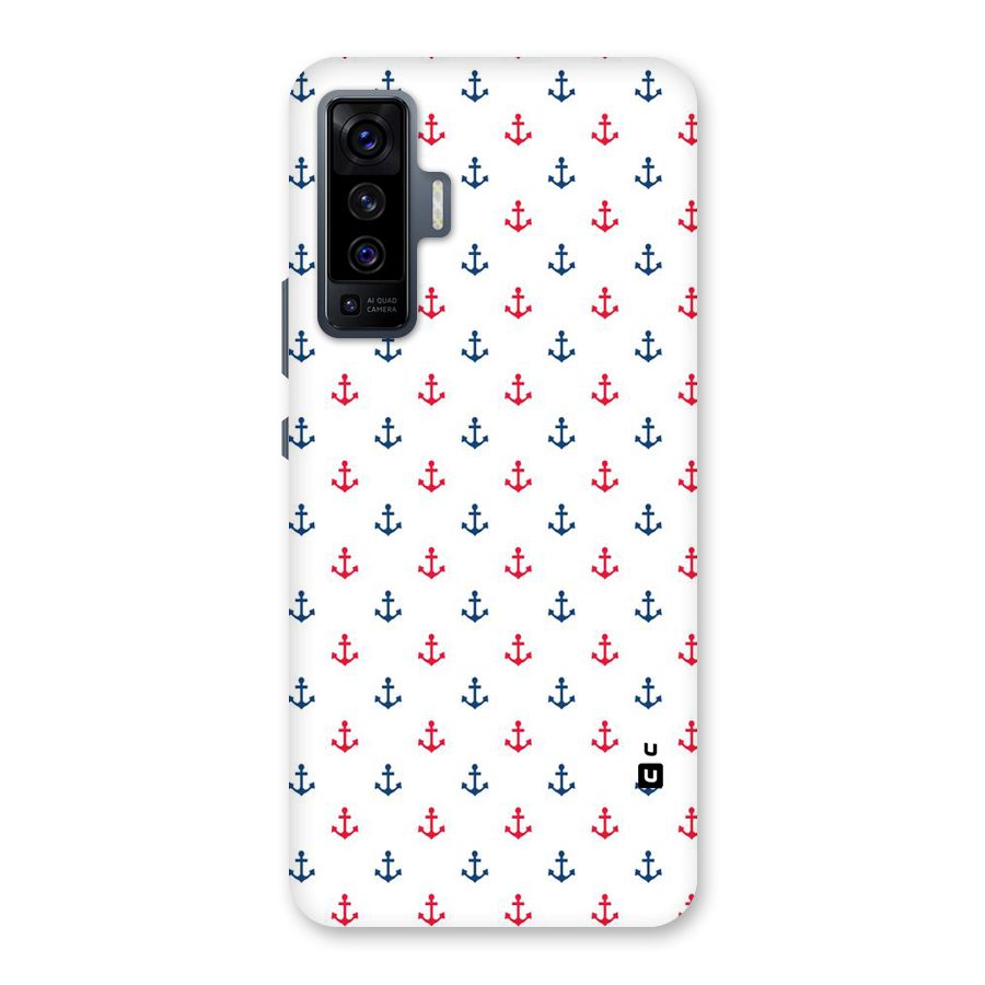 Minimal Anchor Pattern Back Case for Vivo X50