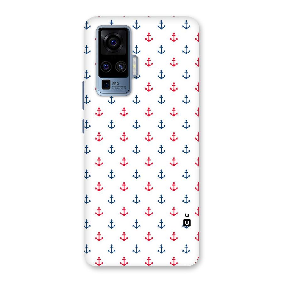 Minimal Anchor Pattern Back Case for Vivo X50 Pro