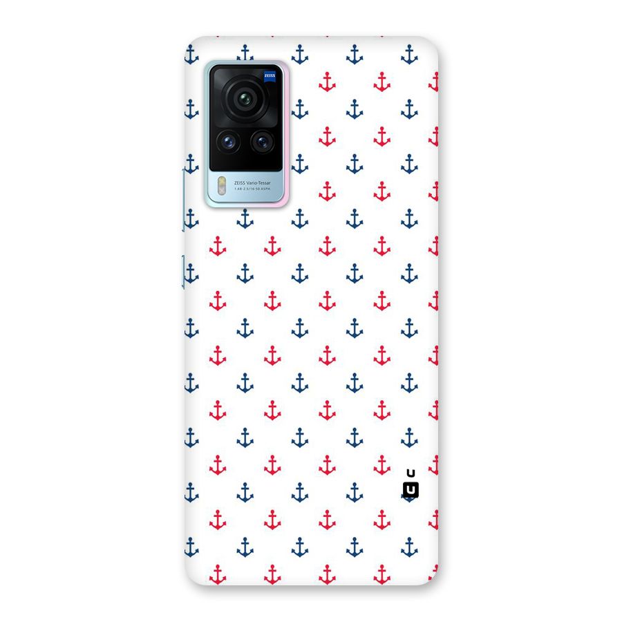 Minimal Anchor Pattern Back Case for Vivo X60 Pro