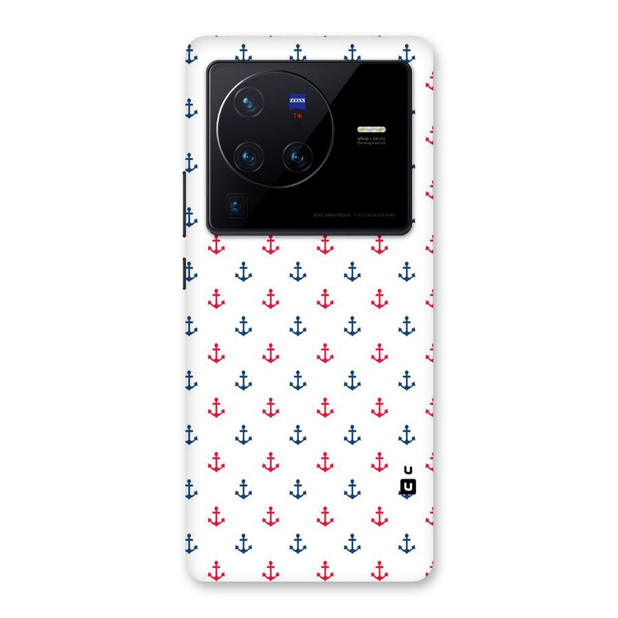 Minimal Anchor Pattern Back Case for Vivo X80 Pro