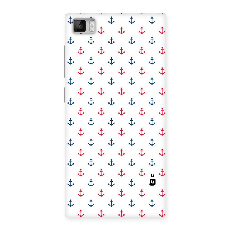 Minimal Anchor Pattern Back Case for Xiaomi Mi3