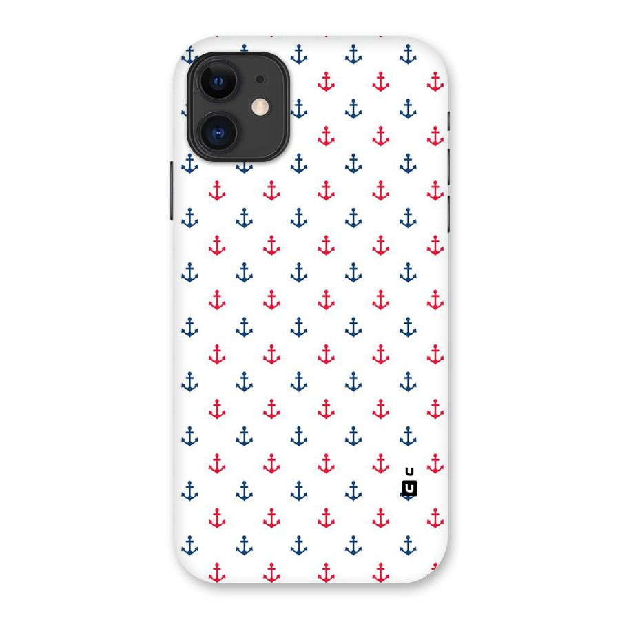 Minimal Anchor Pattern Back Case for iPhone 11