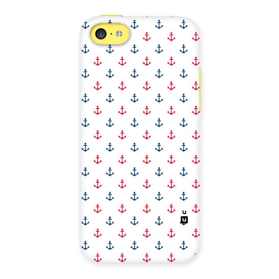 Minimal Anchor Pattern Back Case for iPhone 5C