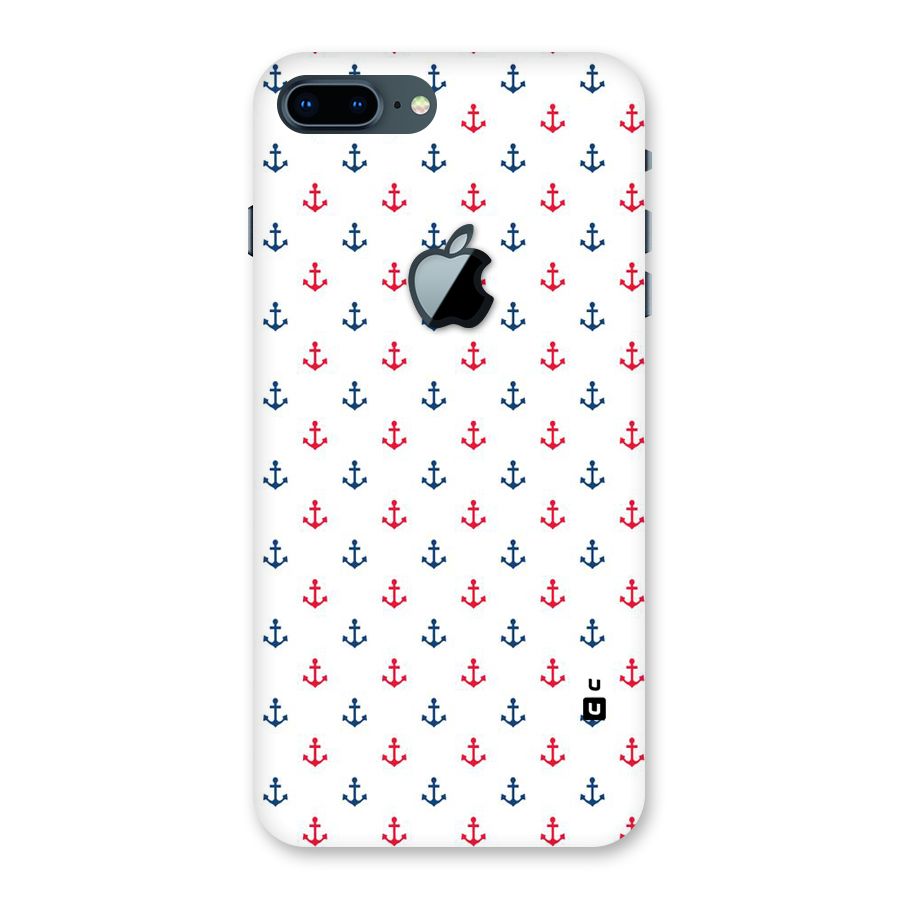 Minimal Anchor Pattern Back Case for iPhone 7 Plus Apple Cut