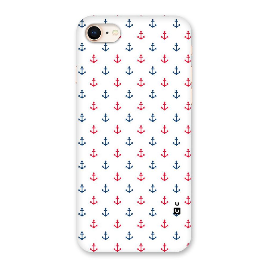 Minimal Anchor Pattern Back Case for iPhone 8