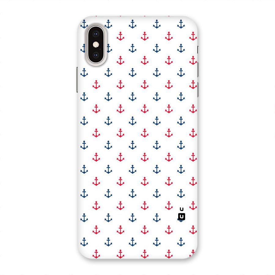 Minimal Anchor Pattern Back Case for iPhone XS Max