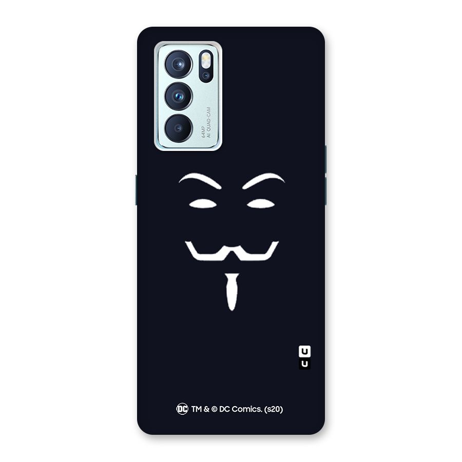 Minimal Anonymous Mask Back Case for Oppo Reno6 Pro 5G