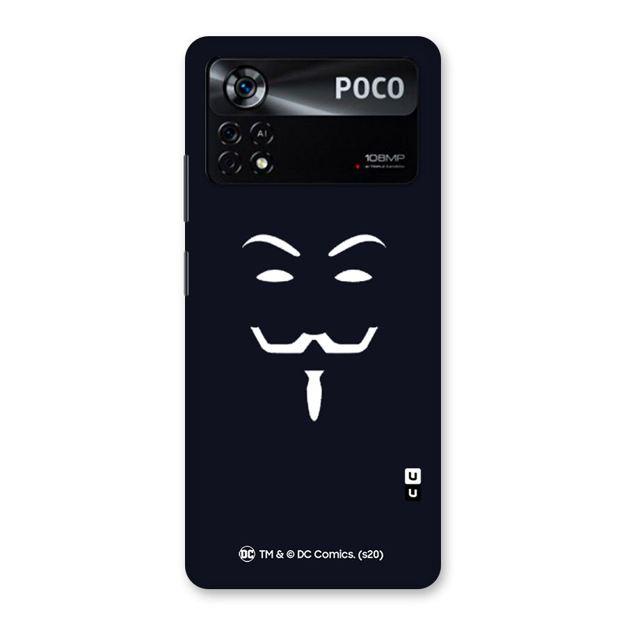 Minimal Anonymous Mask Back Case for Poco X4 Pro 5G